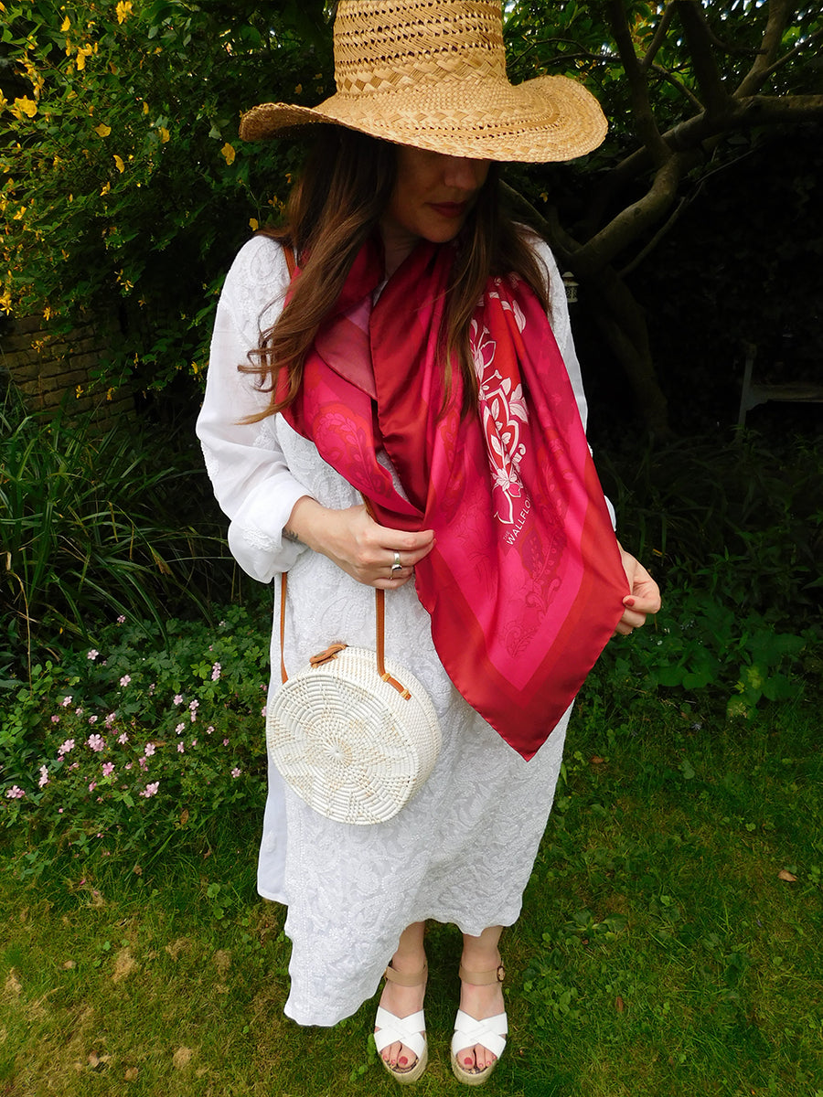 Tuliptastic Silk Scarf