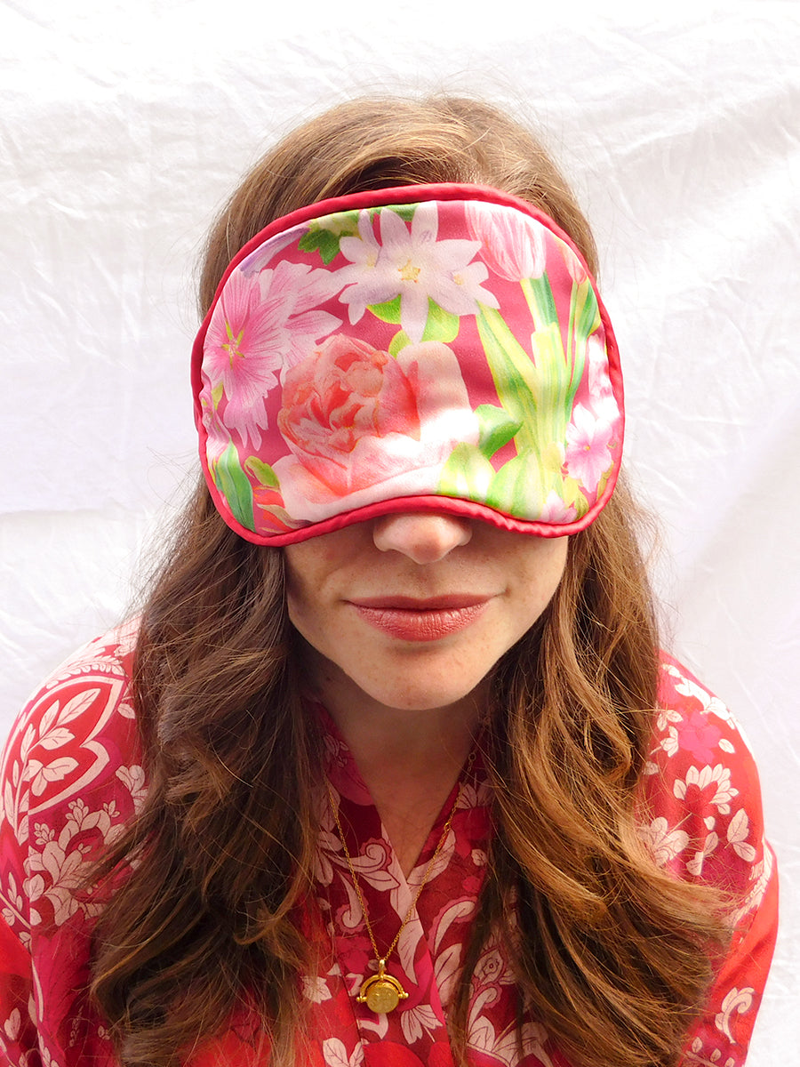 Paradise Garden Silk Sleep Mask