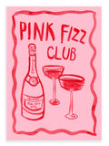 Pink Fizz Club A4 Print