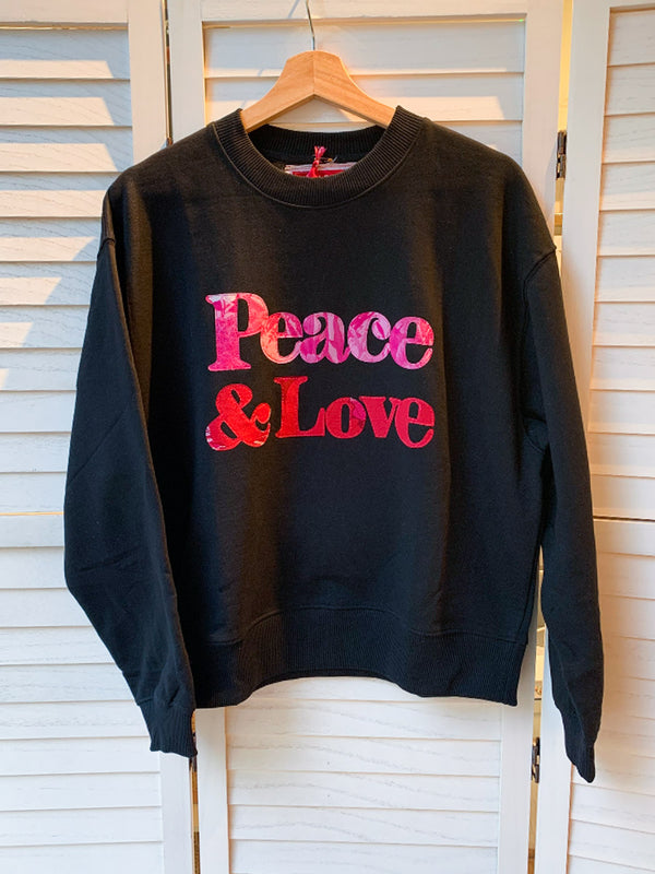 Peace & Love Slogan Jumper