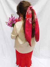 Tuliptastic Silk Scarf