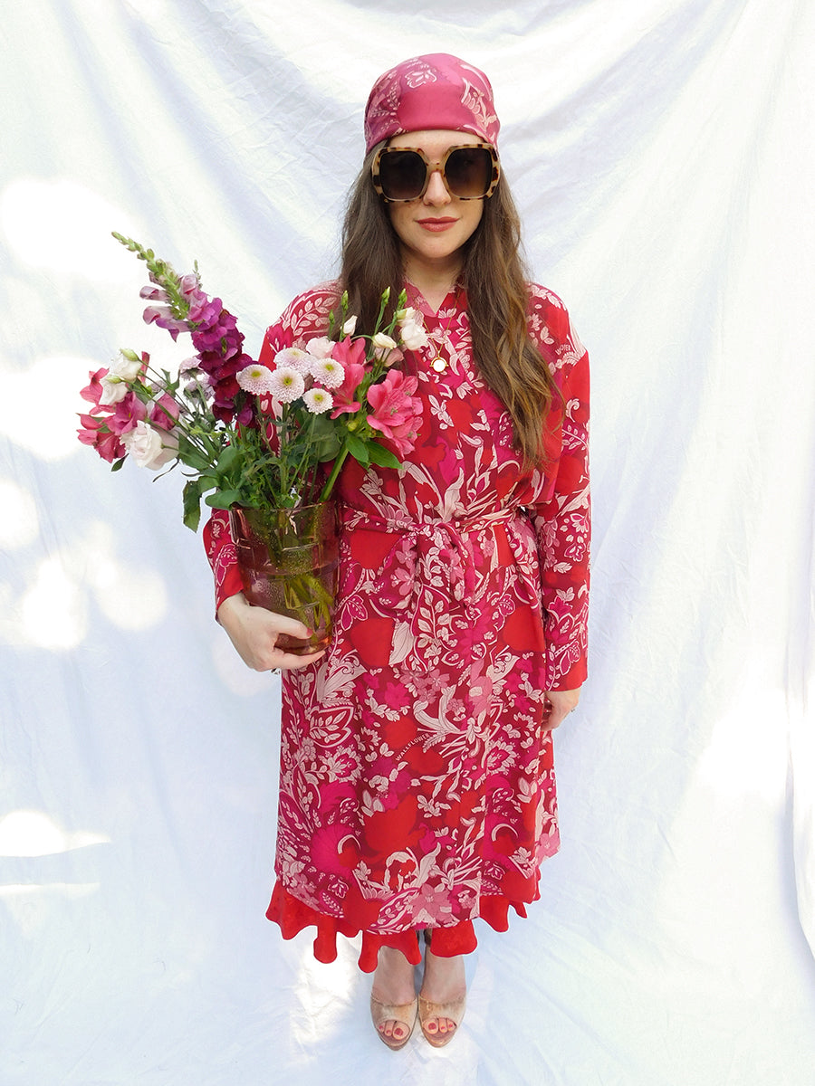 Tuliptastic Silk Jacket