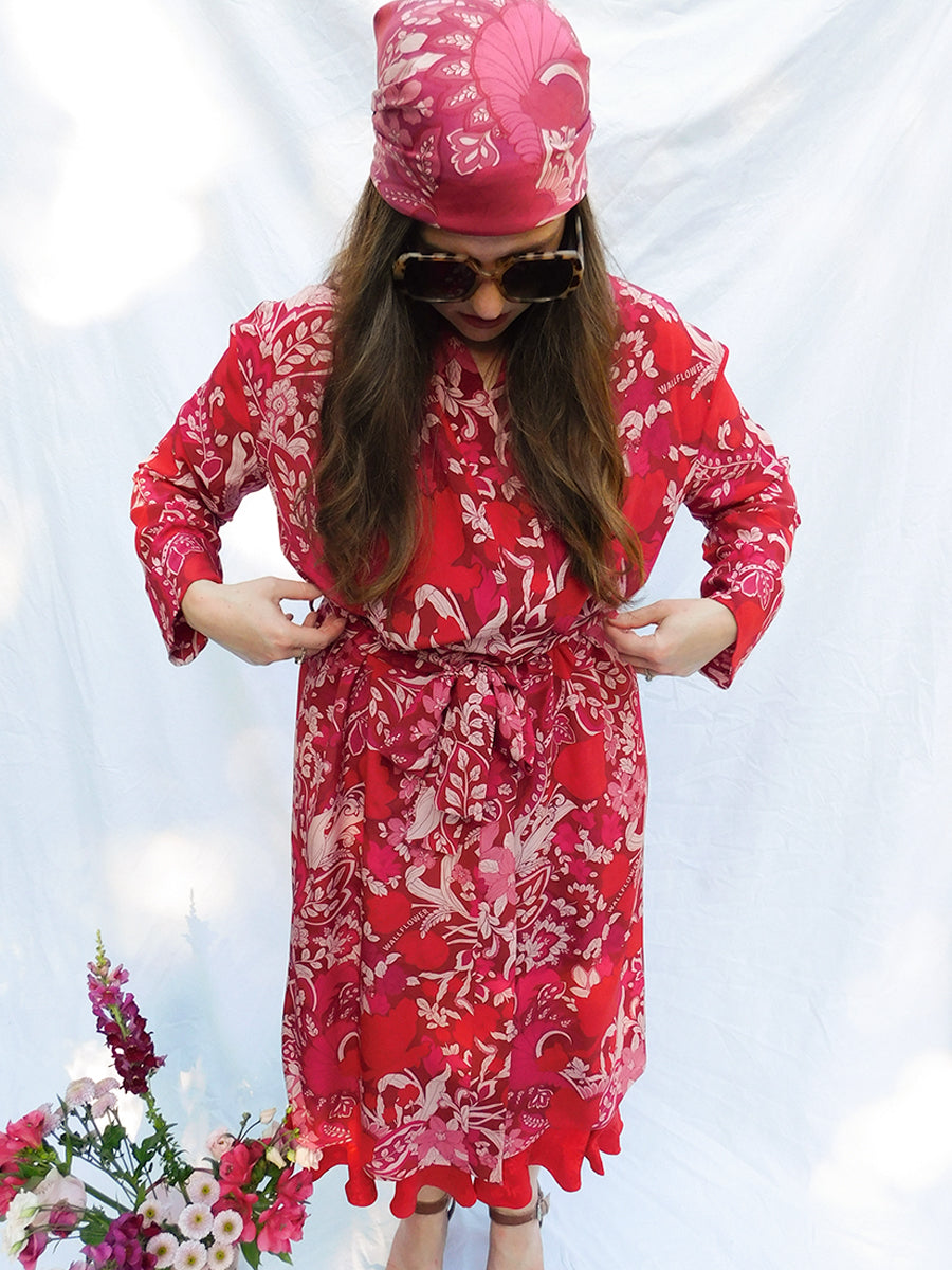 Tuliptastic Silk Jacket