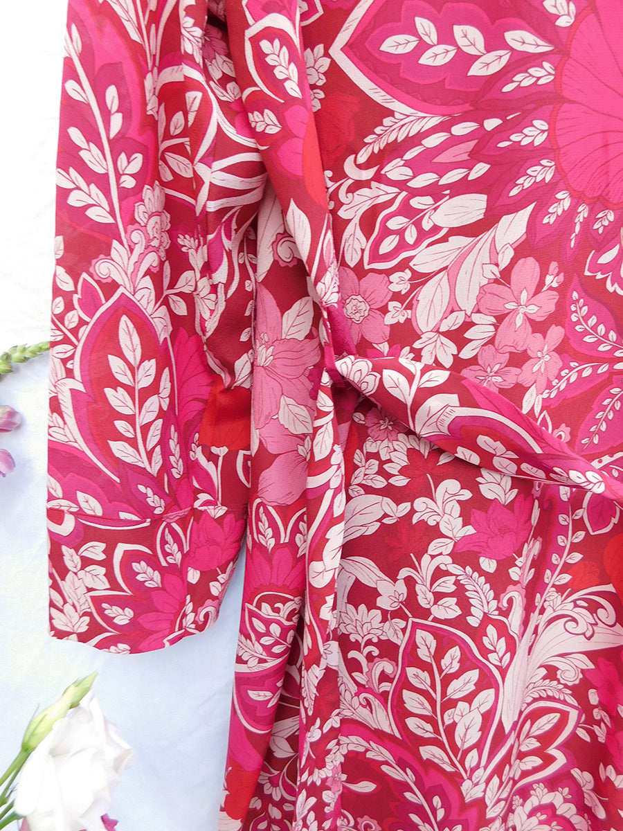 Tuliptastic Silk Jacket