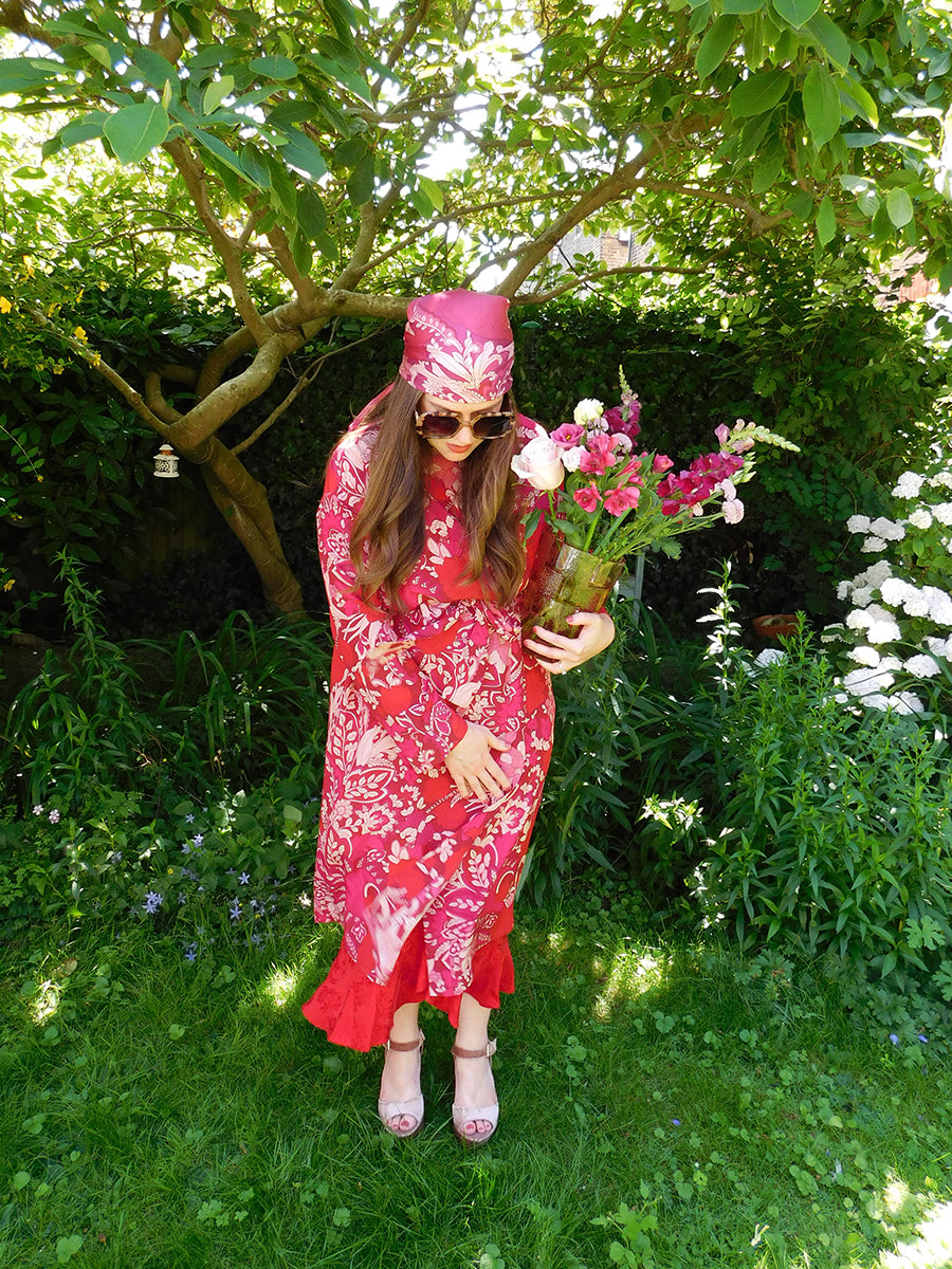 Tuliptastic Silk Jacket