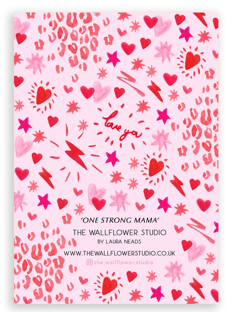 One Strong Mama A6 Card
