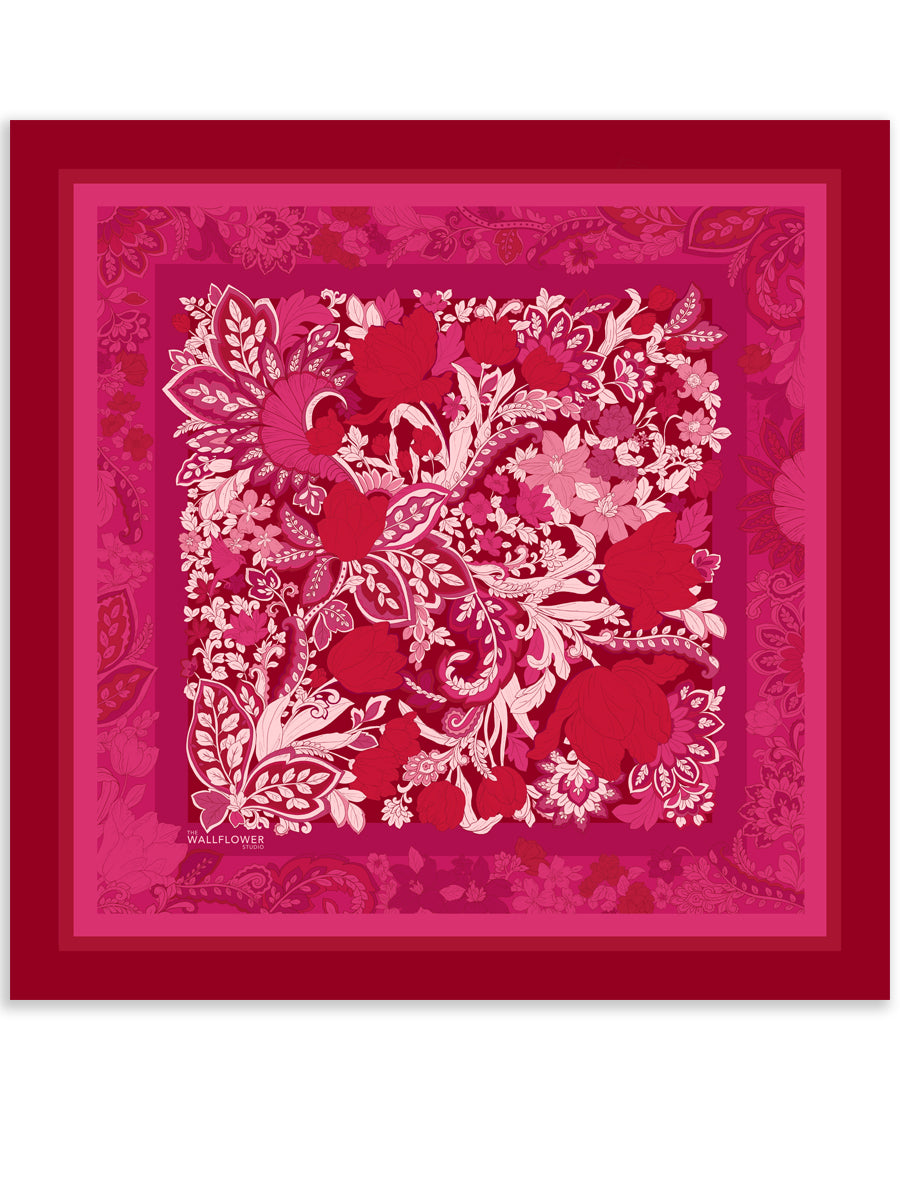 Tuliptastic Silk Scarf