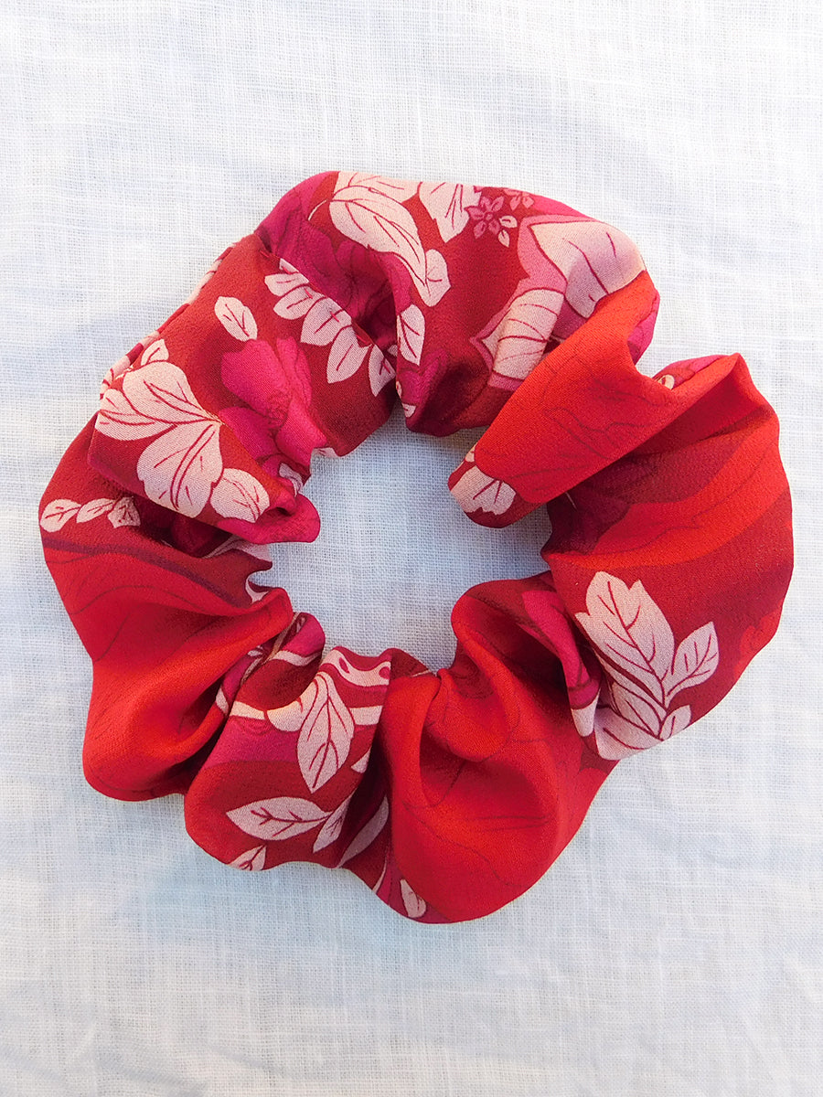 Tuliptastic Silk Scrunchie