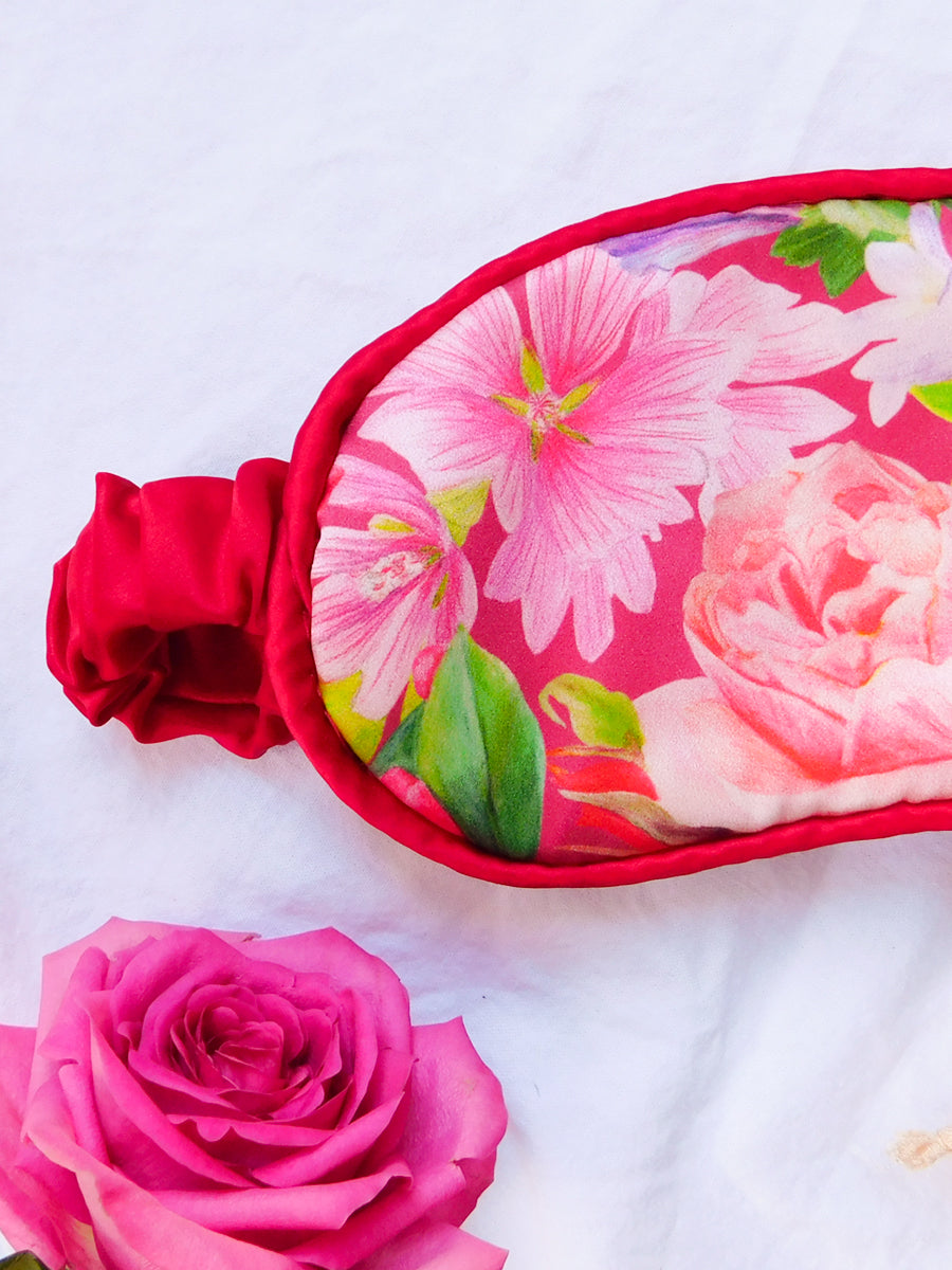 Paradise Garden Silk Sleep Mask